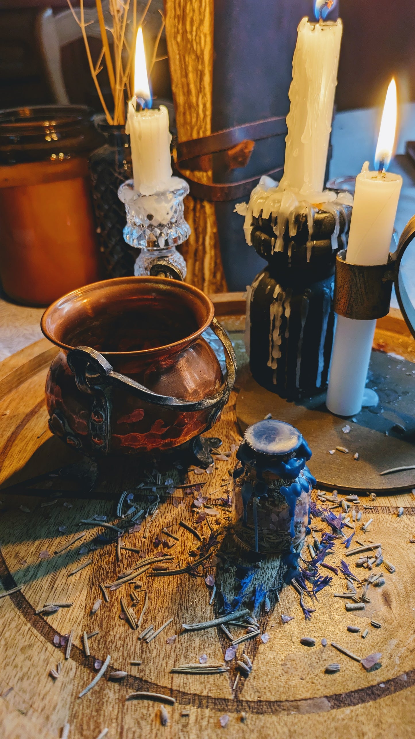 Fiole magique spell jar personnalisée