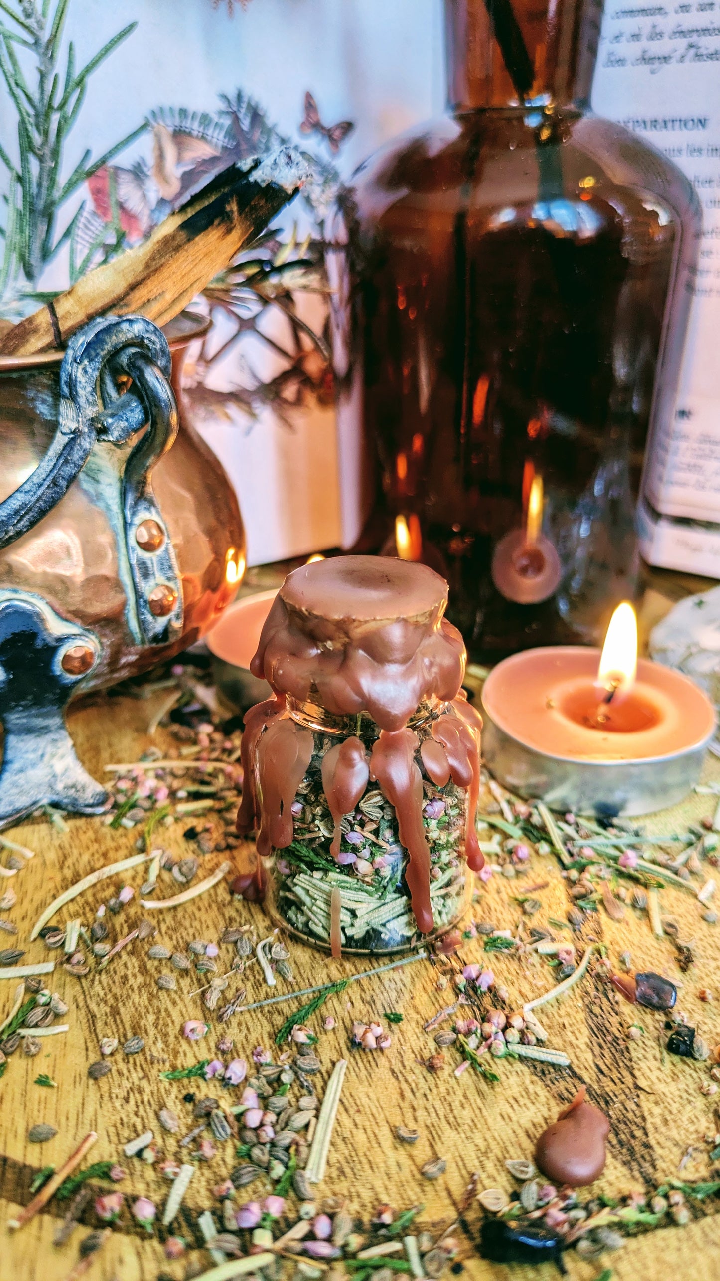 Fiole magique spell jar personnalisée