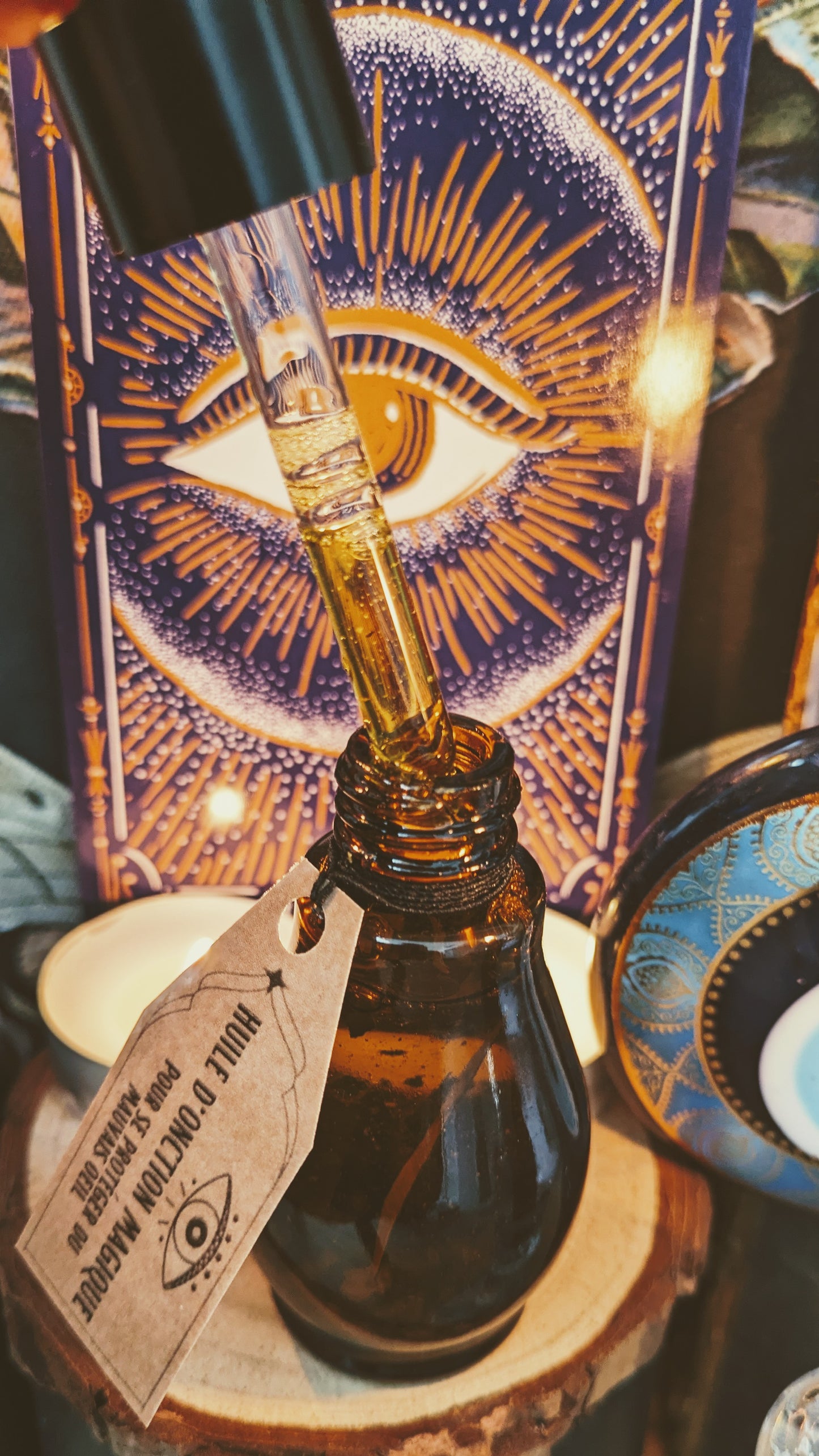 Huile d'onction magique - Protection spirituelle contre le mauvais œil et énergies négatives- 30ml