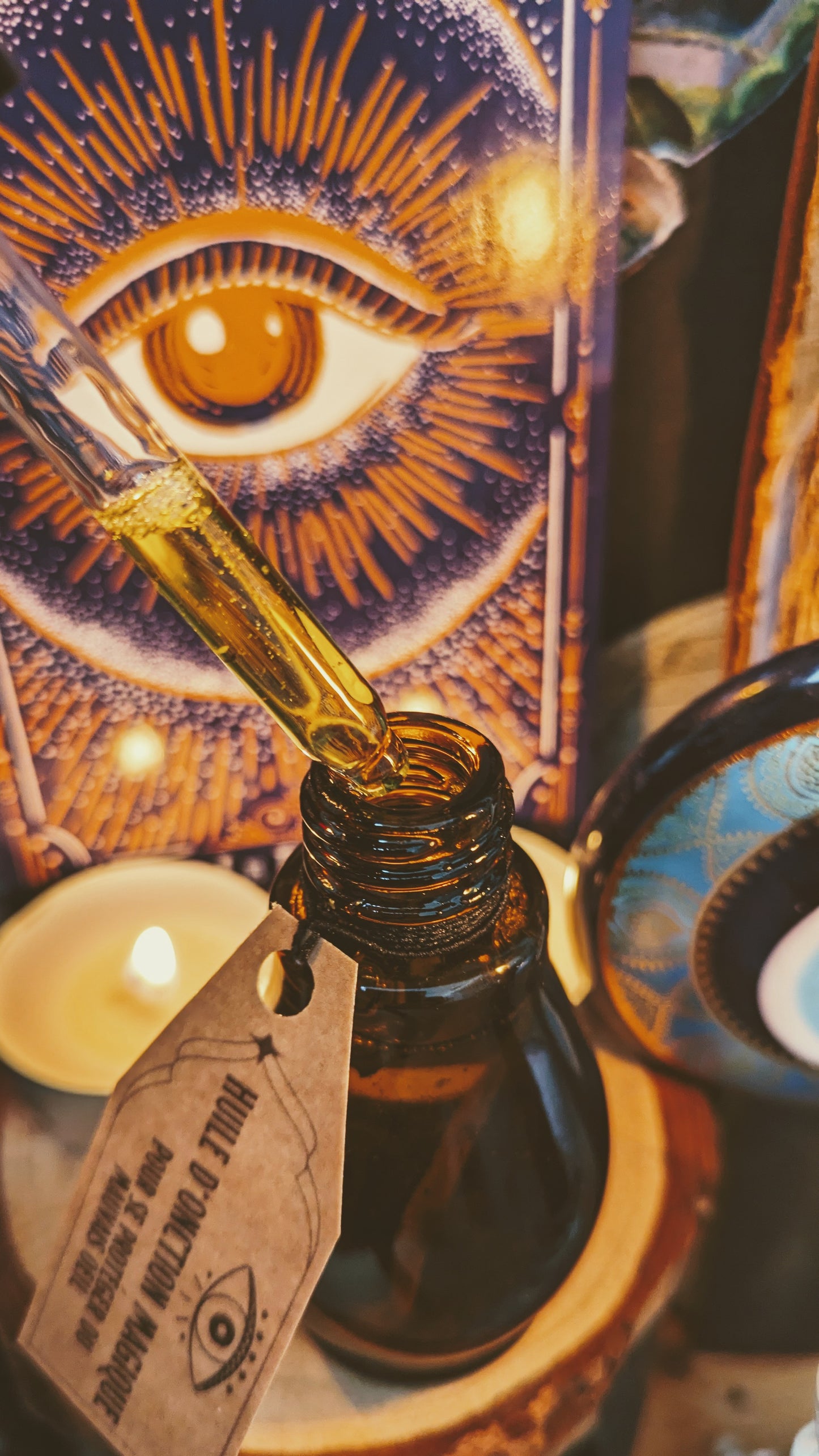 Huile d'onction magique - Protection spirituelle contre le mauvais œil et énergies négatives- 30ml