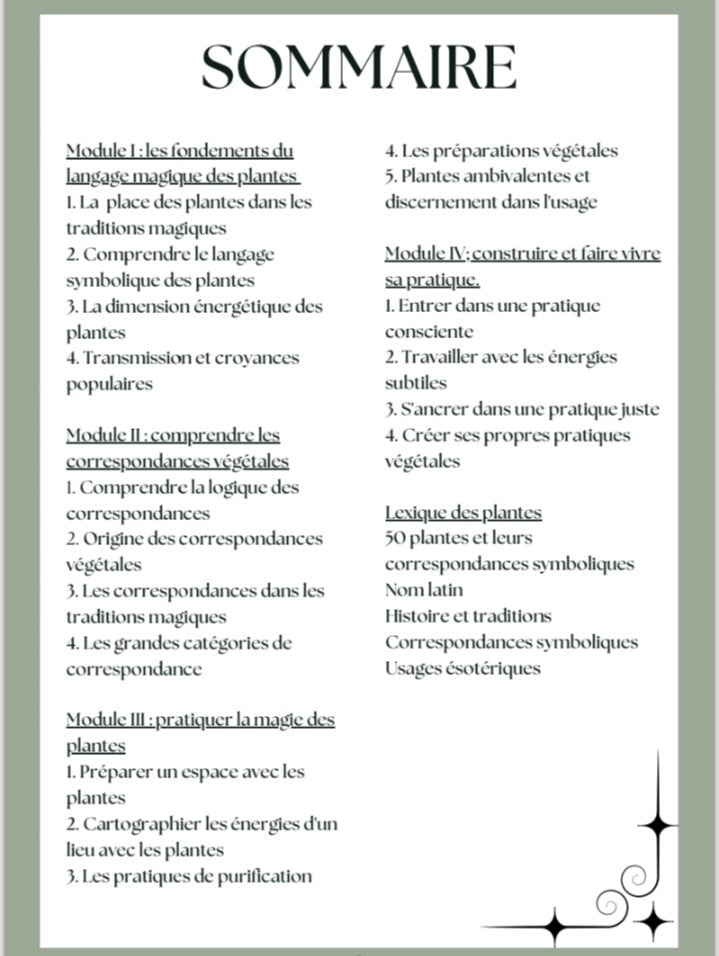Formation — Comprendre et utiliser le langage magique des plantes