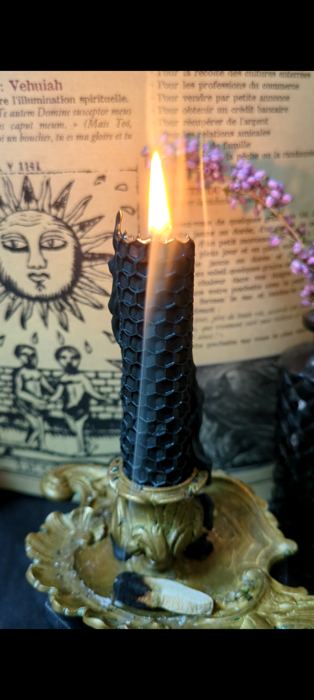Bougie rituel protection