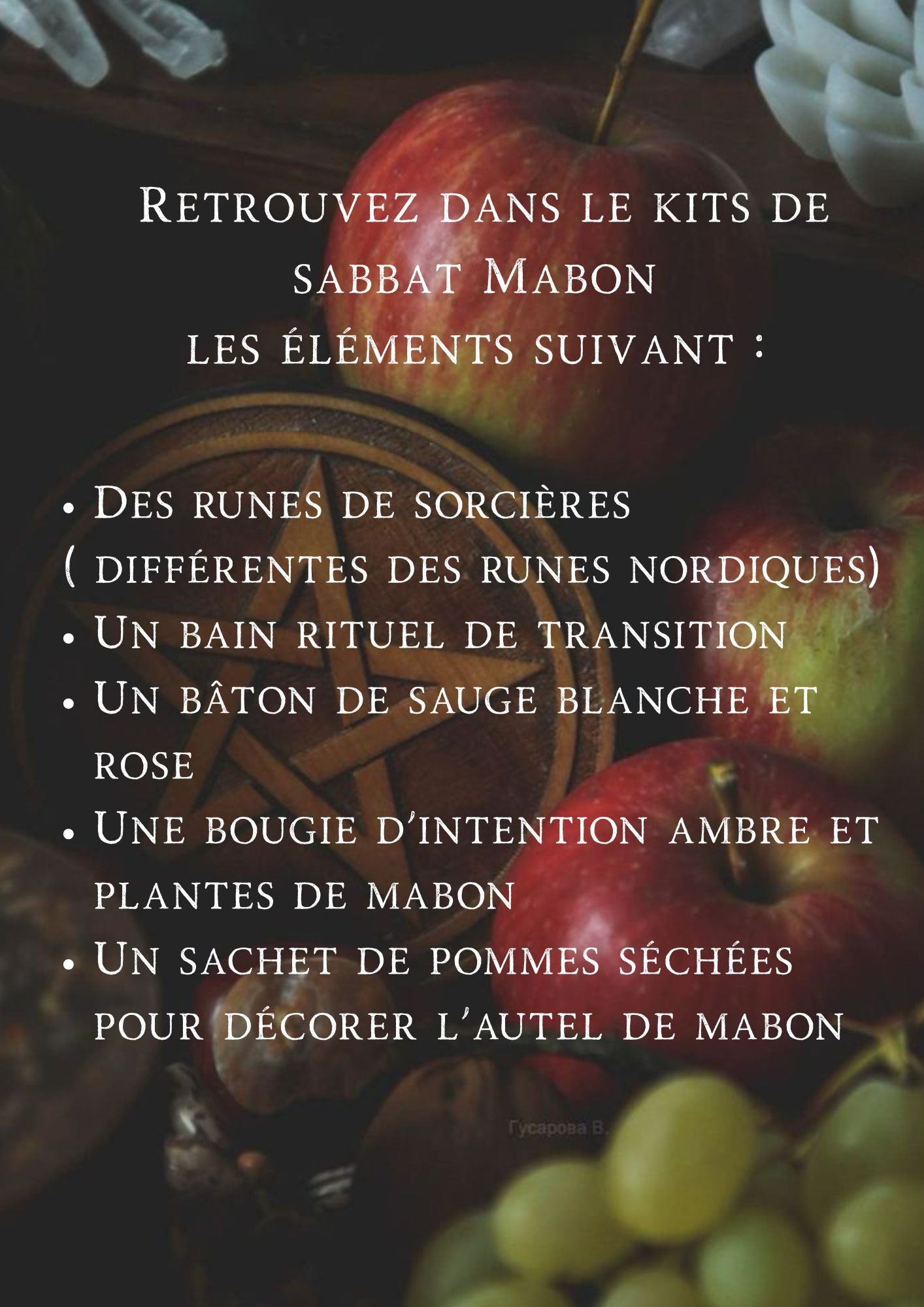 Kit Rituel de Sabbat - Mabon