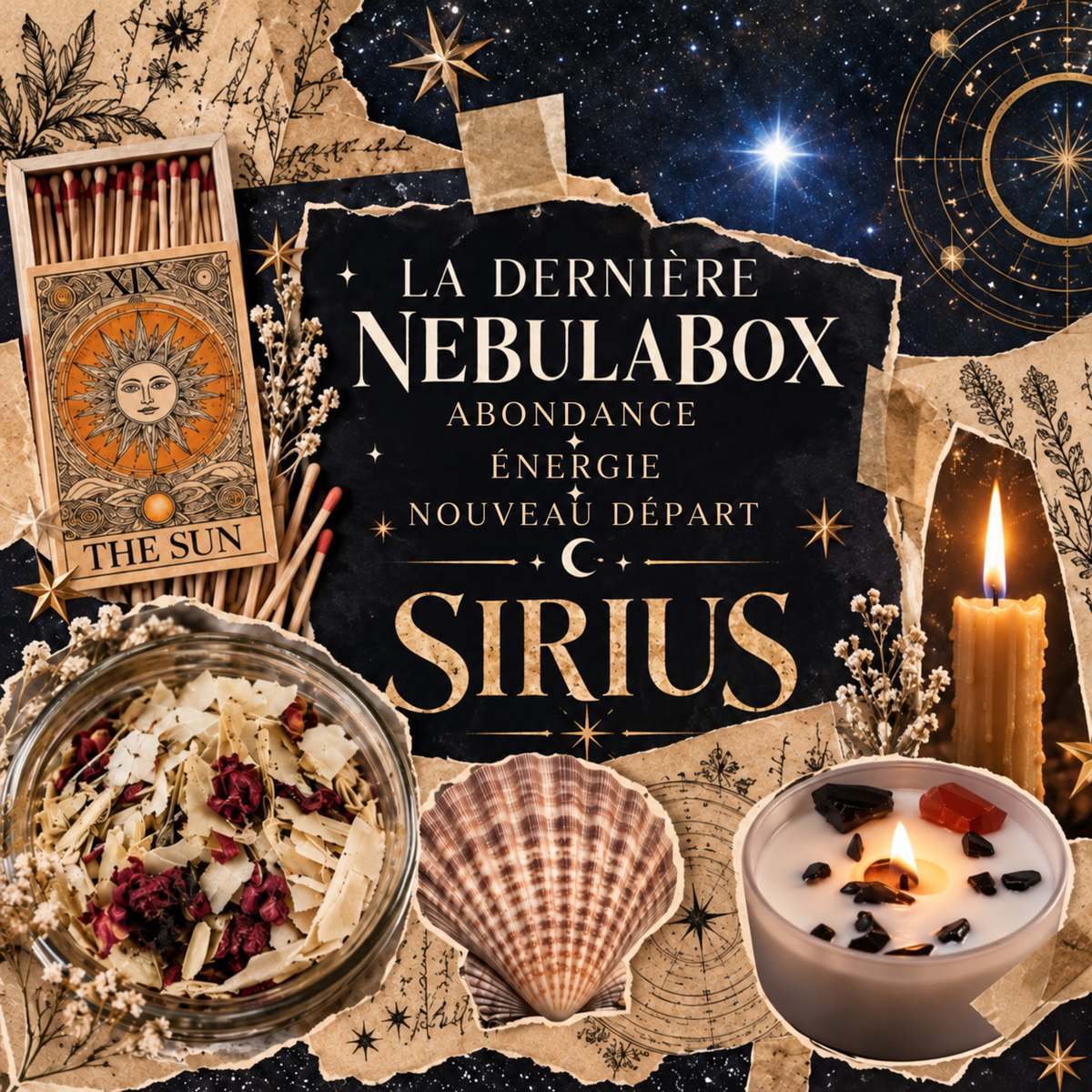 Kit Rituel Sirius  - Solstice d’hiver · Nuit de Yule · Retour de la lumière