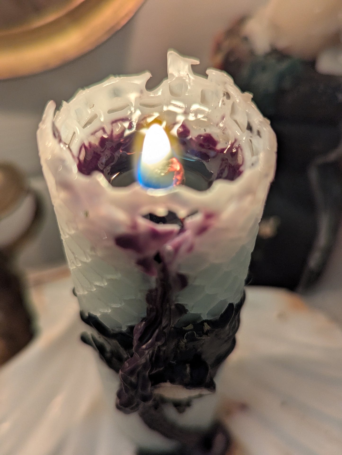 Bougie d'intention Nigredo - Clôture de cycle - Libération - Renouveau